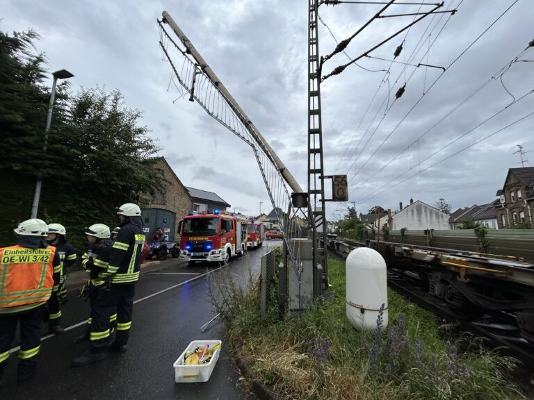 26/2024 Transporter steckt in Bahnschranke